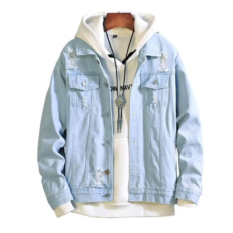 Spring Autumn Jeans Jacket Mens Bomber Jackets Men Hip Hop Man Vintage Denim Jacket Men Coat Fashion Streetwear Denim Coats
Spring Autumn Jeans Jacket Mens Bomber Jackets Men Hip Hop Man Vintage Denim Jacket Men Coat Fashion Streetwear Denim Coats
