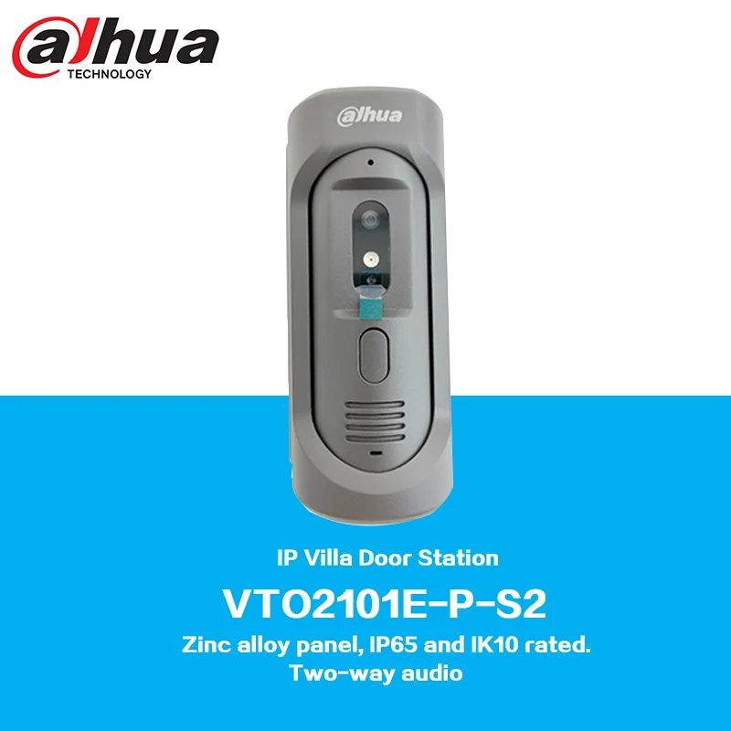 Дверная станция Dahua VTO2101E-P-S2 IP Villa, панель из цинкового сплава, IP65 и ik10. Поддержка двустороннего аудио
Дверная станция Dahua VTO2101E-P-S2 IP Villa, панель из цинкового сплава, IP65 и ik10. Поддержка двустороннего аудио