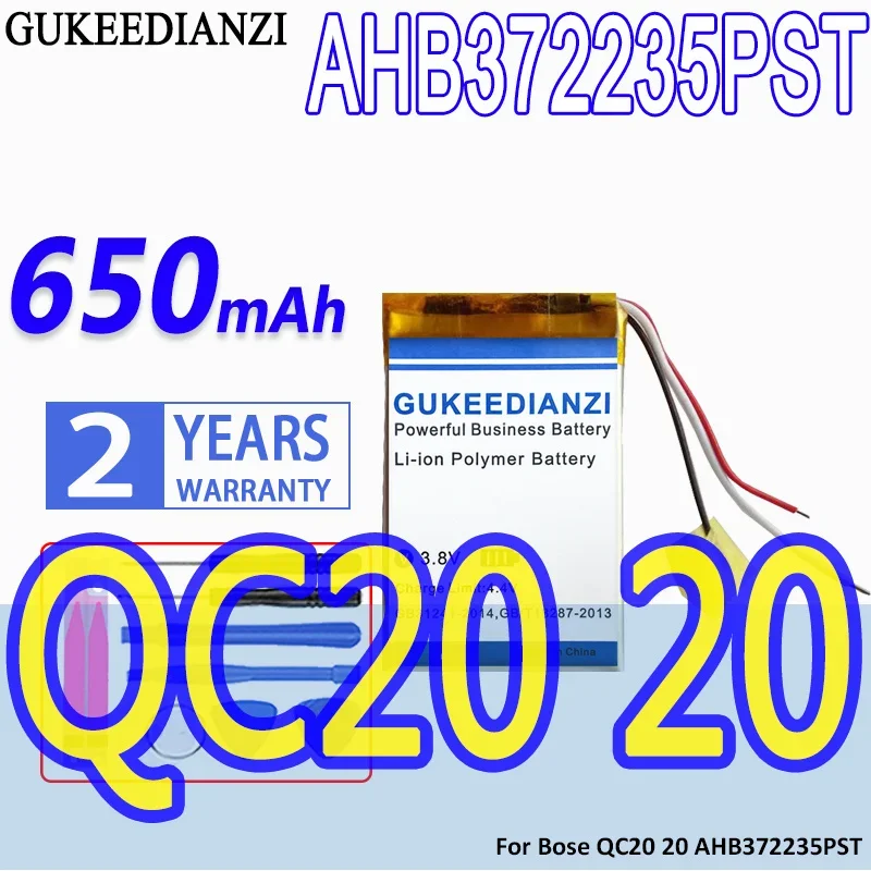 GUKEEDIANZI Battery AHB372235PST 650mAh For dvr GPS mp3 car PR-452035 for Bose QC20 502035 Batteries
GUKEEDIANZI Battery AHB372235PST 650mAh For dvr GPS mp3 car PR-452035 for Bose QC20 502035 Batteries