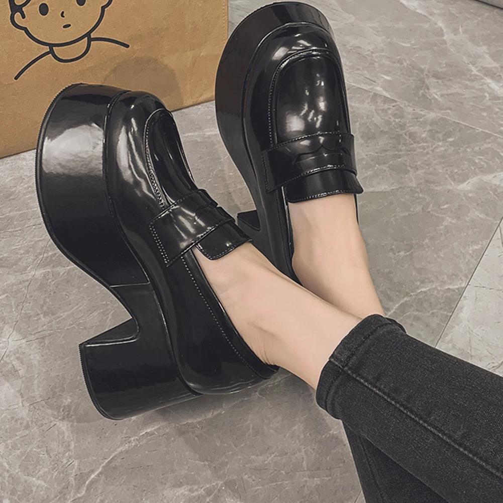 GIIGIFOX Fashion Marry Janes Women Flats Thick Platform Chunky High Heeled Slip-on Women Shoes Solid Concise Office Women Flats
GIIGIFOX Fashion Marry Janes Women Flats Thick Platform Chunky High Heeled Slip-on Women Shoes Solid Concise Office Women Flats