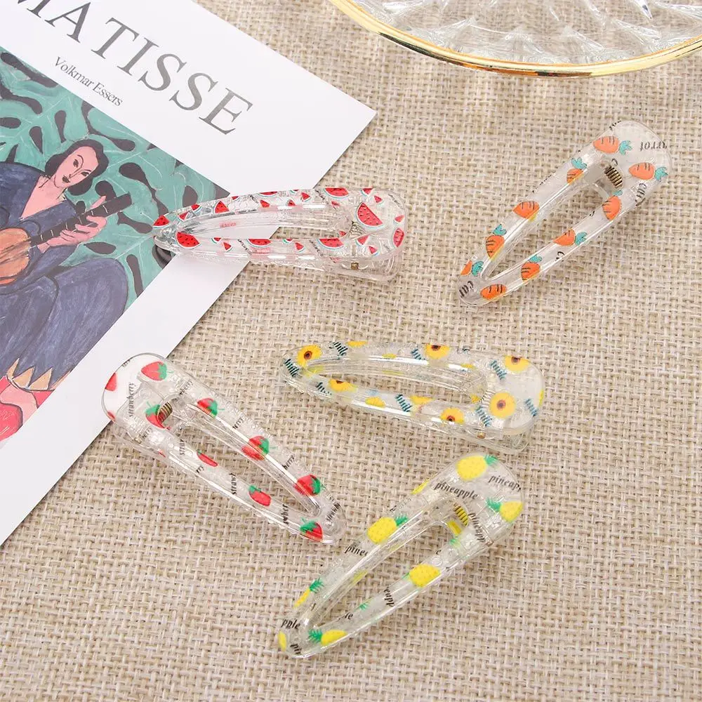 Little Fresh Plastic Hairpin Acrylic Fruit Print Kawaii Versatile BB Clip Cartoon Sweet Girls Waterdrop Daily Headdress
Little Fresh Plastic Hairpin Acrylic Fruit Print Kawaii Versatile BB Clip Cartoon Sweet Girls Waterdrop Daily Headdress