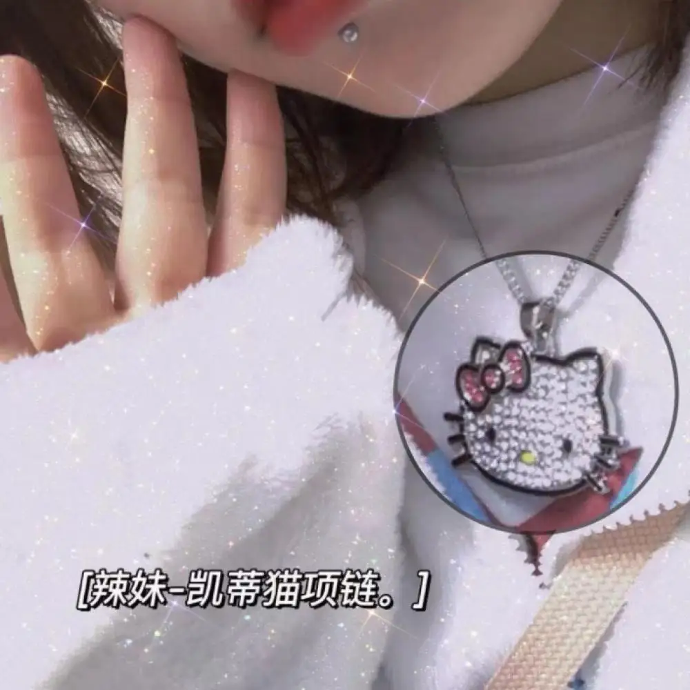 Hello Kitty Sanrio Plush Kawaii Cartoon Cute Hello Kitty Full Diamond Bow Necklace Anime Plush Toys for Girls Birthday Gift
Hello Kitty Sanrio Plush Kawaii Cartoon Cute Hello Kitty Full Diamond Bow Necklace Anime Plush Toys for Girls Birthday Gift