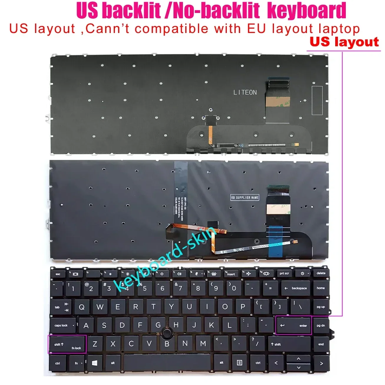US Backlit / No-backlit No-Palmrest Keyboard For HP ZBook Firefly 14 G7 ,ZBook Firefly 14 G8 laptop
US Backlit / No-backlit No-Palmrest Keyboard For HP ZBook Firefly 14 G7 ,ZBook Firefly 14 G8 laptop