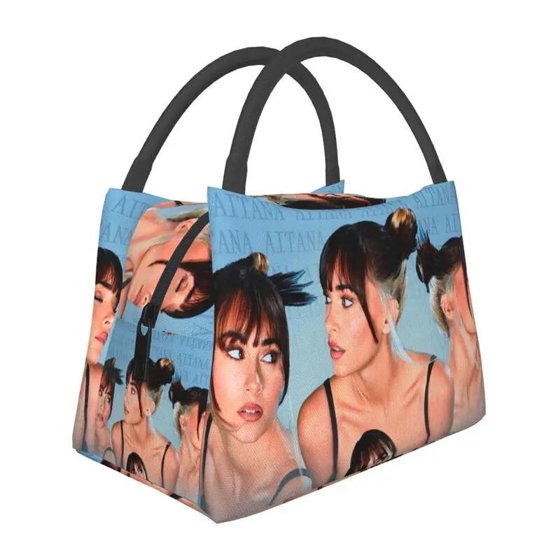Custom Aitana Collage Lunch Bags Men Women Cooler Thermal Insulated Lunch Boxes for Work Pinic or Travel
Custom Aitana Collage Lunch Bags Men Women Cooler Thermal Insulated Lunch Boxes for Work Pinic or Travel
