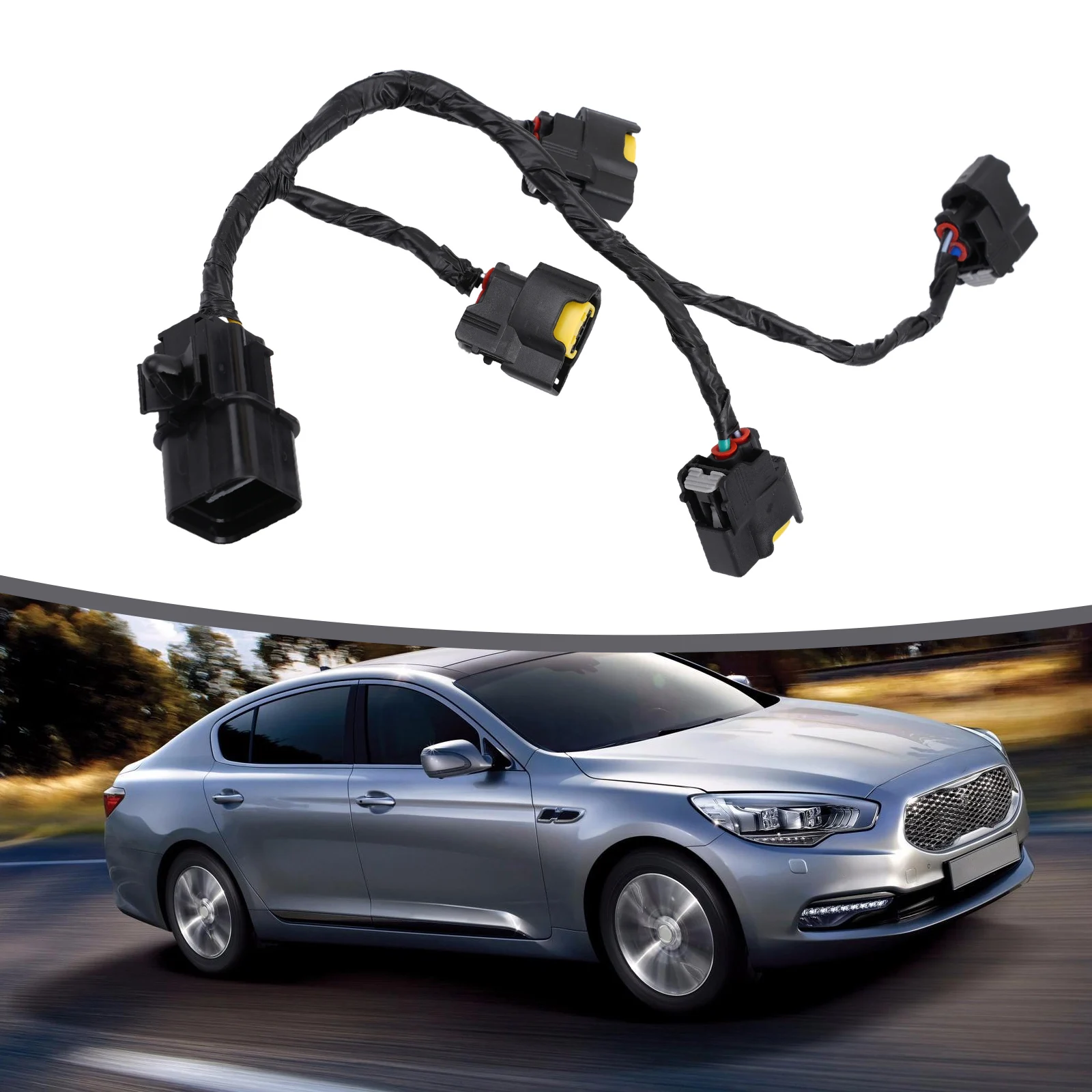 1pc Car Ignition Coil Wire Harness Plug Black-ABS 273502B000 For Kia Rio-Soul 2012-2014 1.6L For Hyundai Veloster 2012-2014 1.6L
1pc Car Ignition Coil Wire Harness Plug Black-ABS 273502B000 For Kia Rio-Soul 2012-2014 1.6L For Hyundai Veloster 2012-2014 1.6L