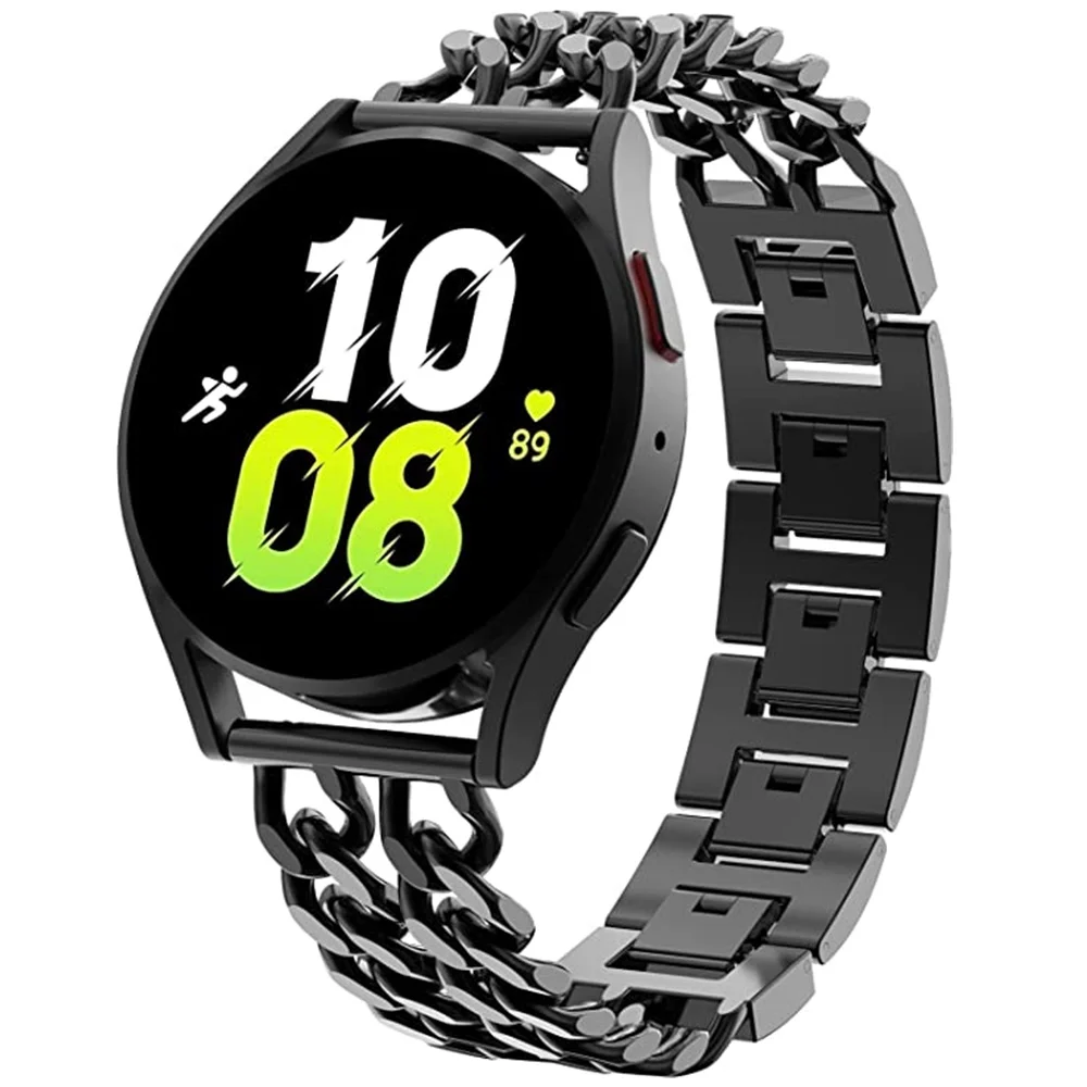 Ремешок металлический для Samsung Galaxy Watch 5 4 44 мм 40 мм 5 Pro 45 мм, ковбойская цепь для Amazfit Bip Huawei GT/2/3/Pro, 20 мм 22 мм
Ремешок металлический для Samsung Galaxy Watch 5 4 44 мм 40 мм 5 Pro 45 мм, ковбойская цепь для Amazfit Bip Huawei GT/2/3/Pro, 20 мм 22 мм