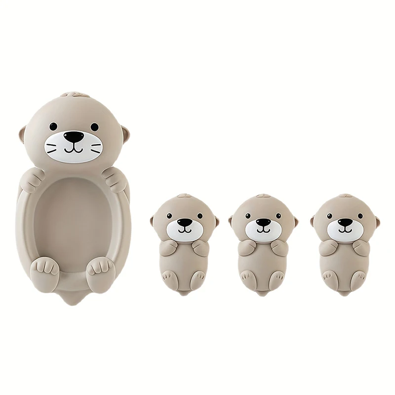 Lovely Otter Family Baby Bath Toy Silicone Bathroom Toys Parent-Child Otter Floating Water Toy Soft Squeeze Bathtub Toy for Baby Lovely Otter Family Baby Bath Toy Silicone Bathroom Toys Parent-Child Otter Floating Water Toy Soft Squeeze Bathtub Toy for Baby