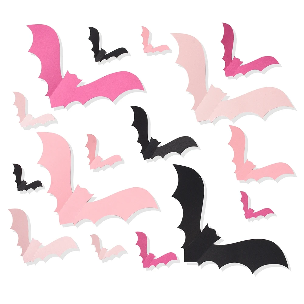 96Pcs Pink Halloween Bats Wall Decor 3D Bats Halloween Decoration Paper Bats Wall Bat Stickers for Decor Adhesive Bat Decals
96Pcs Pink Halloween Bats Wall Decor 3D Bats Halloween Decoration Paper Bats Wall Bat Stickers for Decor Adhesive Bat Decals