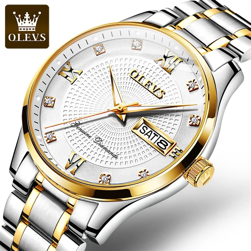 OLEVS Business Mens Mechanical Watch Stainless Steel Waterproof Luminous Week Calendar Luxury Watches Mens Relogio Masculino
OLEVS Business Mens Mechanical Watch Stainless Steel Waterproof Luminous Week Calendar Luxury Watches Mens Relogio Masculino