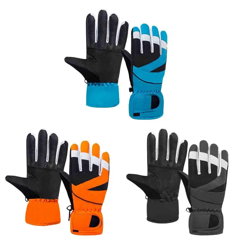 

Kids Snow Gloves Windproof Waterproof Anti-skid Palm Toddler Mittens Thickening Warm Kids Winter Gloves Ski Gloves For Boys