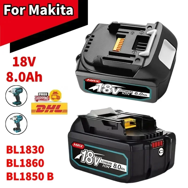Rechargeable Battery 18 V 8000mAh Lithium Ion For Makita 18v Battery BL1840 BL1850 BL1830 BL1860B LXT 400+Charger
Rechargeable Battery 18 V 8000mAh Lithium Ion For Makita 18v Battery BL1840 BL1850 BL1830 BL1860B LXT 400+Charger