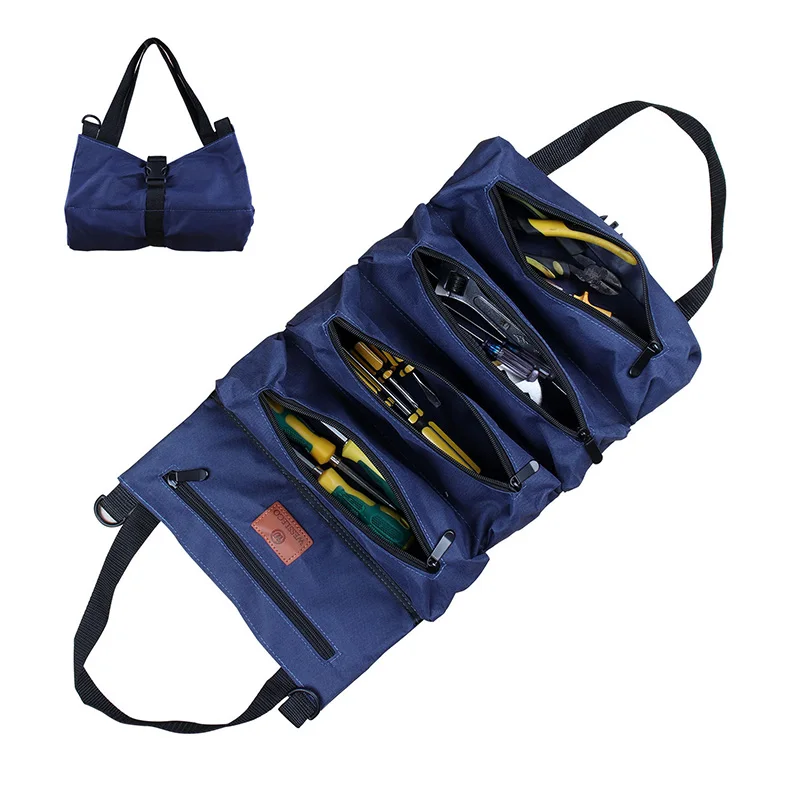 Portable Tool Roll Bag Pouch Wrench Screwdriver Pliers Roll Bag Case Canvas Roll Tool Bag Organizer Tools Storage Bag Case 
Portable Tool Roll Bag Pouch Wrench Screwdriver Pliers Roll Bag Case Canvas Roll Tool Bag Organizer Tools Storage Bag Case
