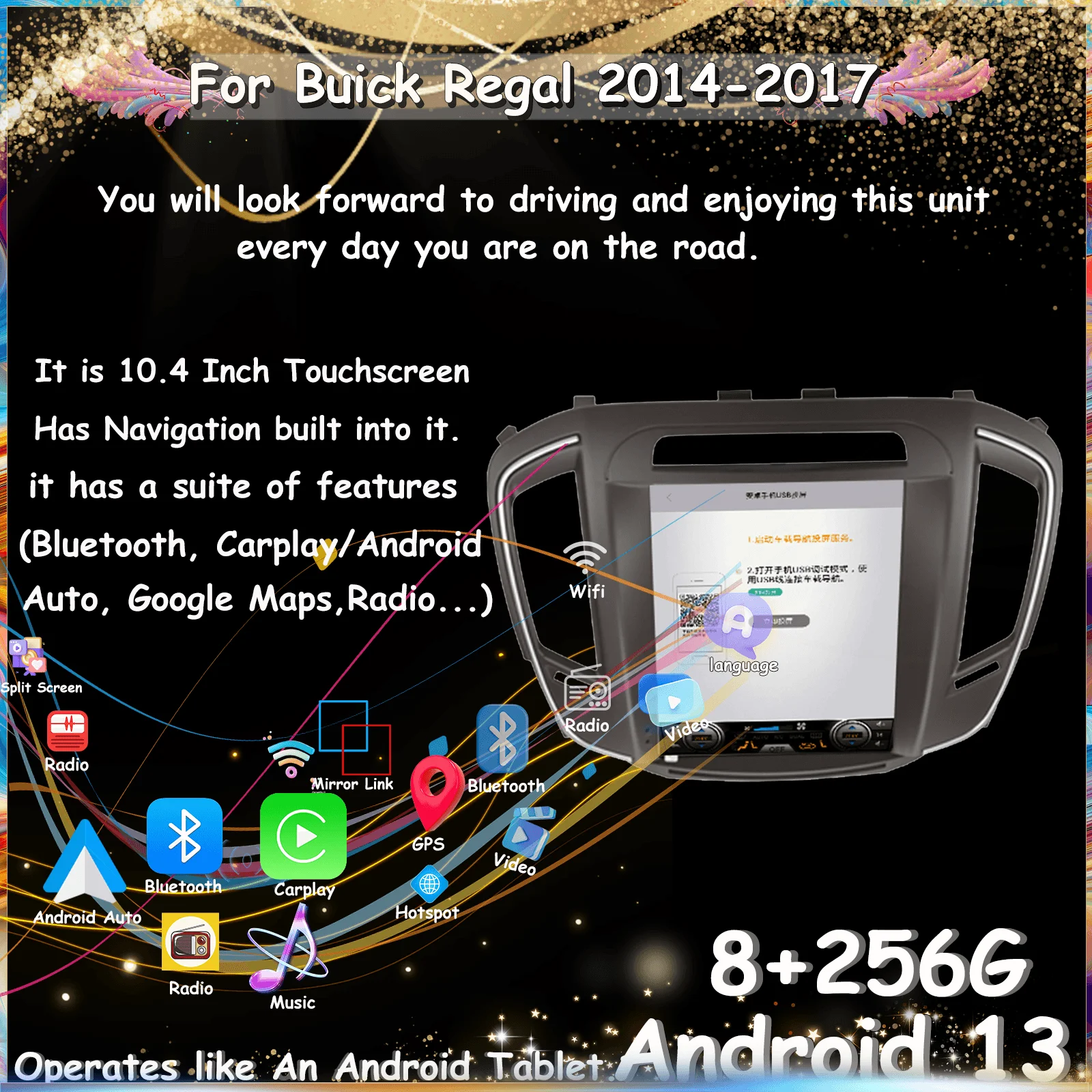 For Buick Regal 2014-2017 Car Radio Multimedia Android 1din no 2din With Bluetooth Carplay Screen Automotive Auto Stereo Central
For Buick Regal 2014-2017 Car Radio Multimedia Android 1din no 2din With Bluetooth Carplay Screen Automotive Auto Stereo Central