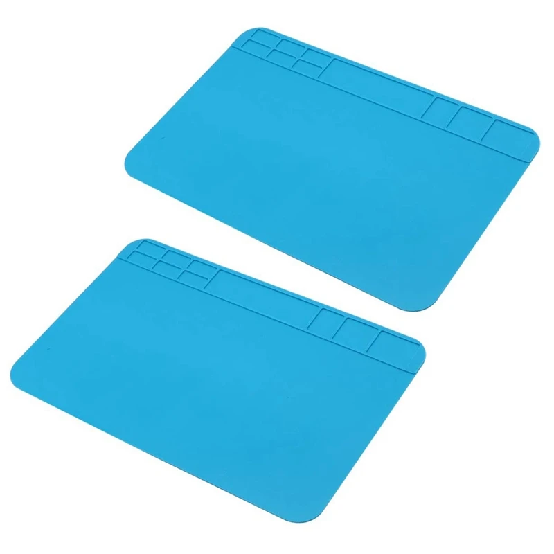 2X Insulation Silicone Soldering Repair Mat Heat Resistant Work Pad For Mobile Phone PCB BGA Soldering Iron Repair Pad
2X Insulation Silicone Soldering Repair Mat Heat Resistant Work Pad For Mobile Phone PCB BGA Soldering Iron Repair Pad