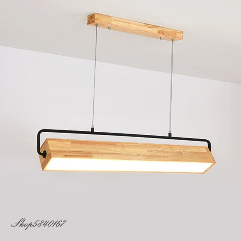 

Nordic Modern Wood Lamp Dining Room Lights Loft Luminaier Pendant Lamp Creative Bar Restaurant Cafe Hanging Lighting Led Lamp