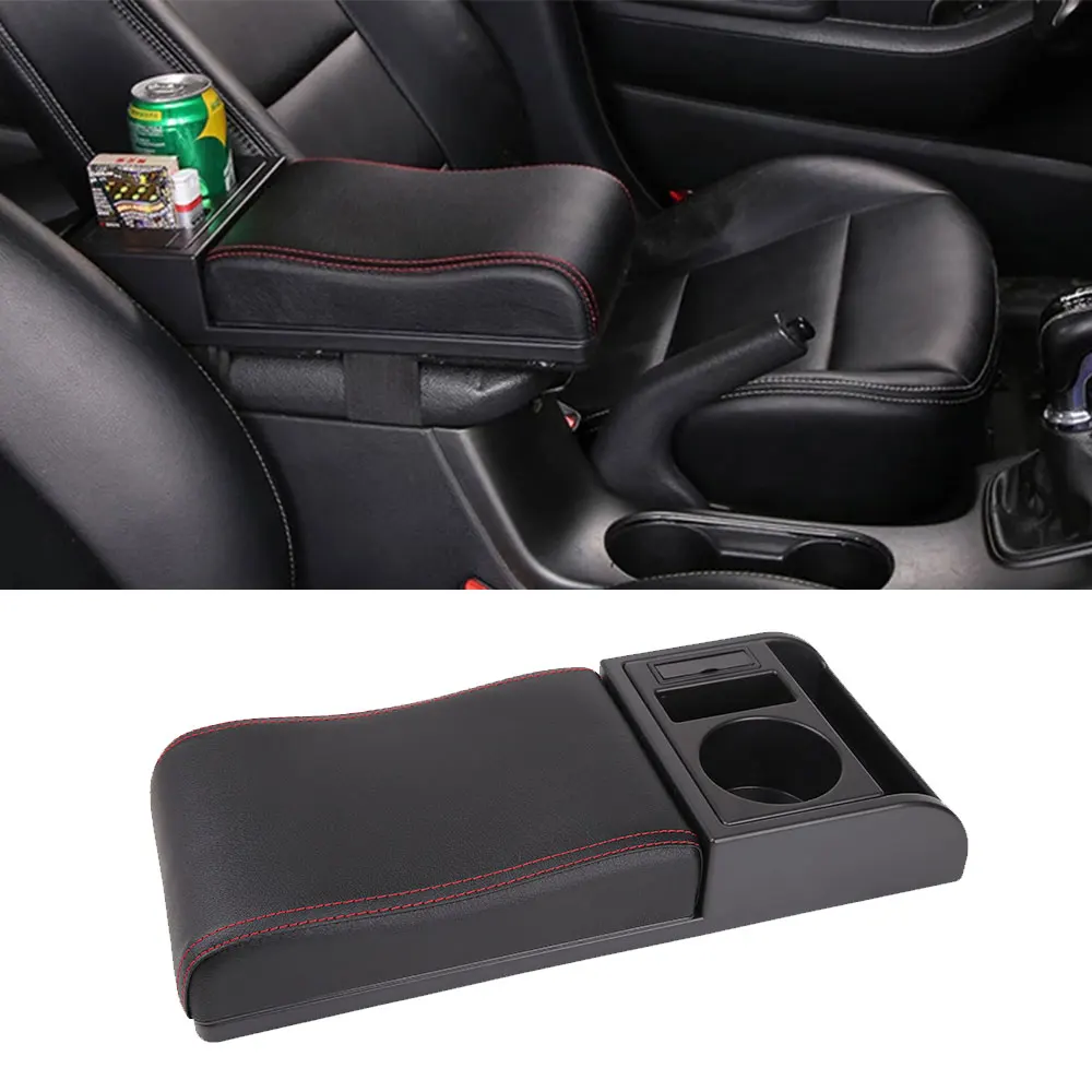 Car Armrest with Cup Holder Universal Pu Leather Storage Box Soft Elbow Support Cushion Multi-functional Movable Armrest for Car
Car Armrest with Cup Holder Universal Pu Leather Storage Box Soft Elbow Support Cushion Multi-functional Movable Armrest for Car