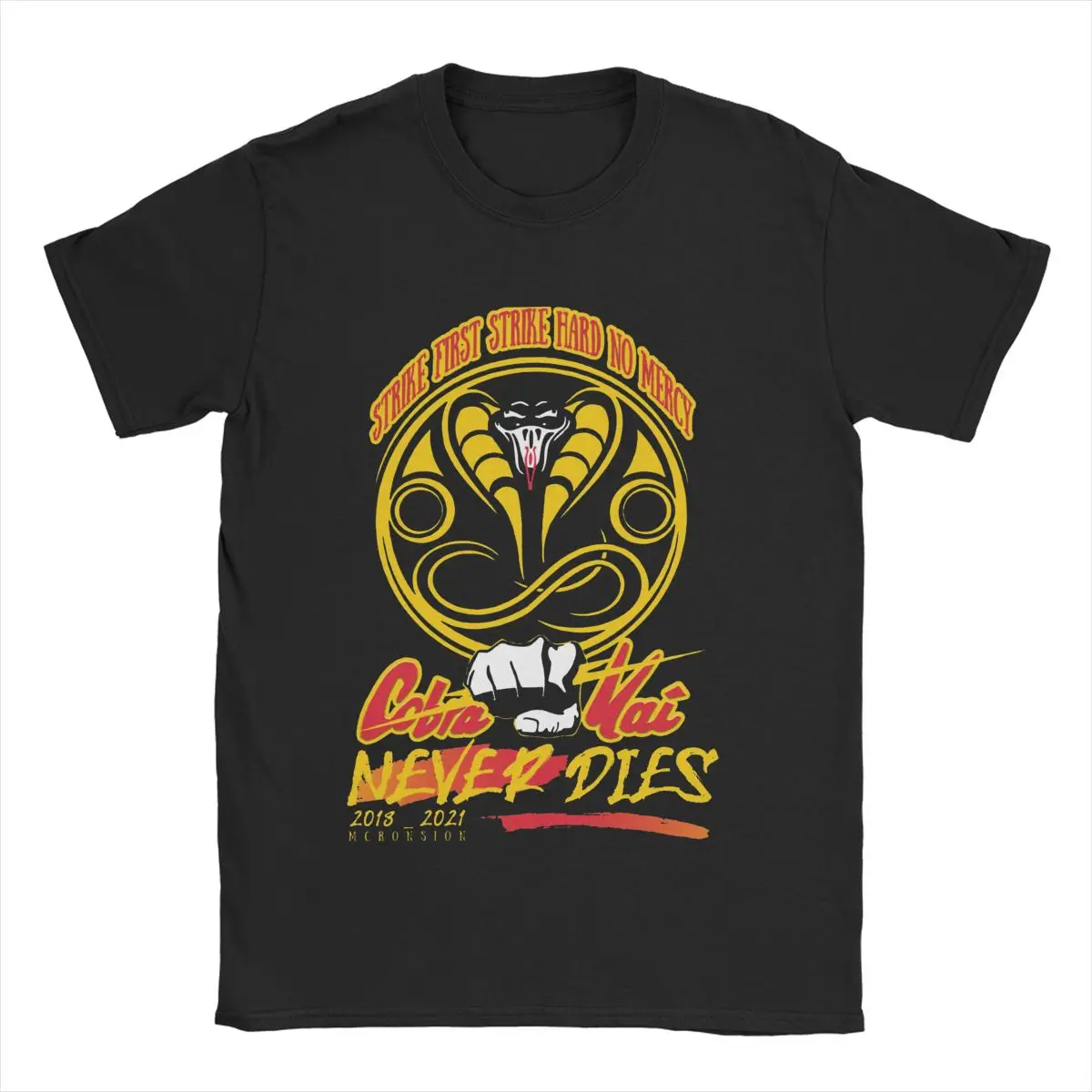 Футболка Crazy Cobra Kai Never Dies для мужчин и женщин футболка из 100% хлопка карате детские