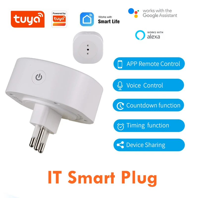16A Smart Wifi Power Plug Smart Wifi Wireless Socket Outlet Work with Alexa Google Home Assistant Tuya SmartLife APP
16A Smart Wifi Power Plug Smart Wifi Wireless Socket Outlet Work with Alexa Google Home Assistant Tuya SmartLife APP