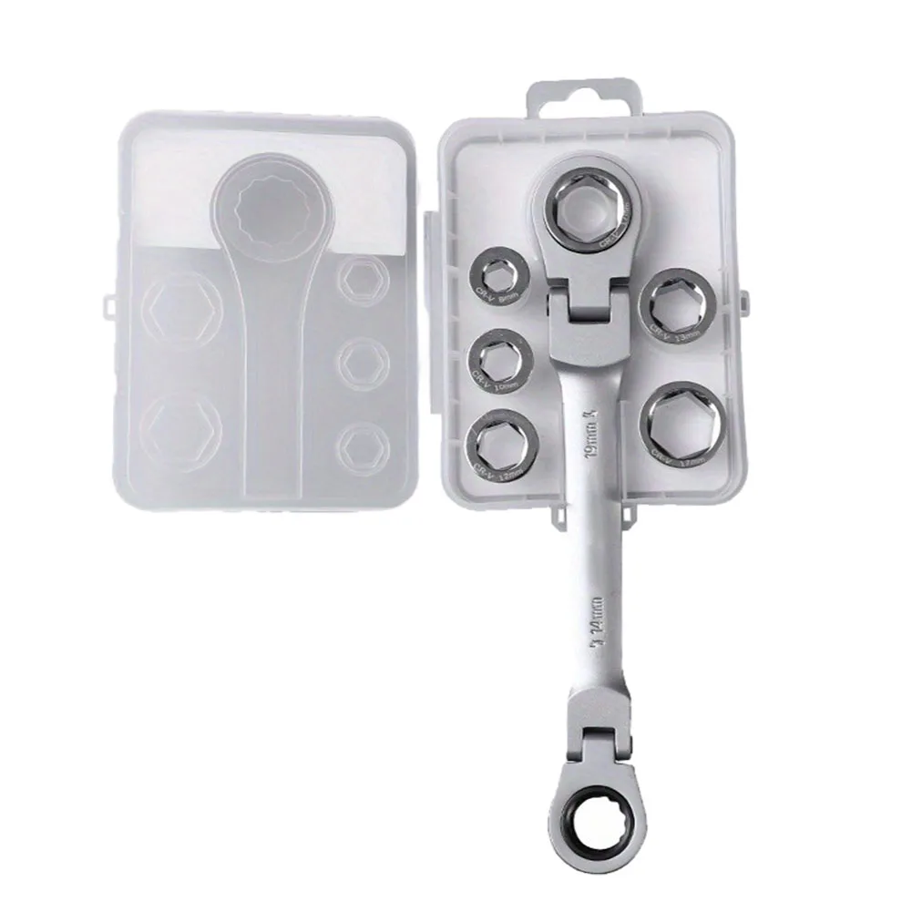 High Quality Home Appliances Installation Ratchet Wrench 1 Set Chrome Vanadium Steel Folding Wrench Ratchet Wrench Silver
High Quality Home Appliances Installation Ratchet Wrench 1 Set Chrome Vanadium Steel Folding Wrench Ratchet Wrench Silver