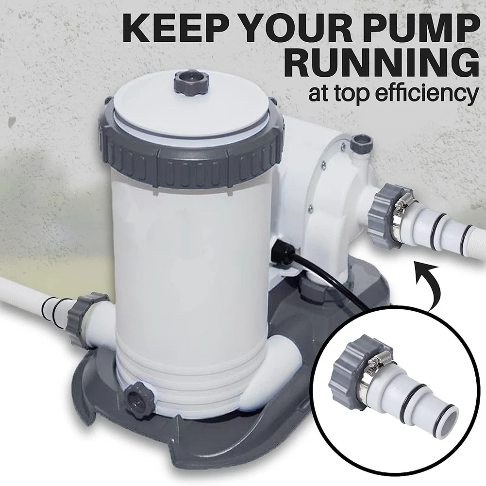 8× Hose Adapter To Plunger Valve Converts 1.5" And 1.25" Hose For Intex Pool Replacement Hose Adapter Collar Clamps Set
8× Hose Adapter To Plunger Valve Converts 1.5" And 1.25" Hose For Intex Pool Replacement Hose Adapter Collar Clamps Set