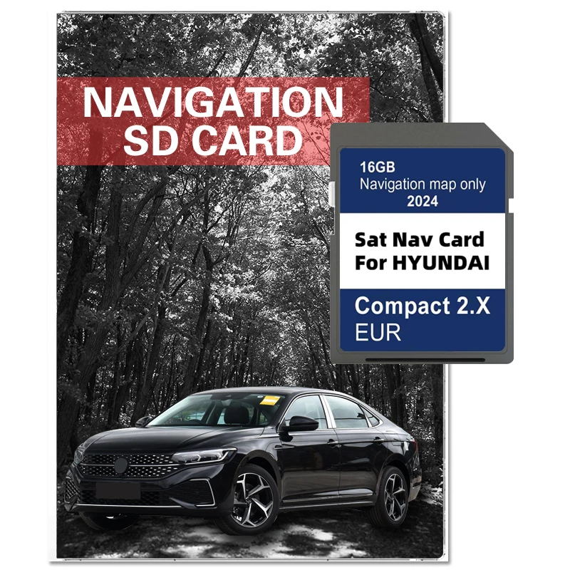 

2024 Version Maps Europe UK Navigation GEN2 for Hyundai Compact 2.X H1/i20/Santa Fe/Grand Santa Fe/Tucson Car SD GPS Card 16GB