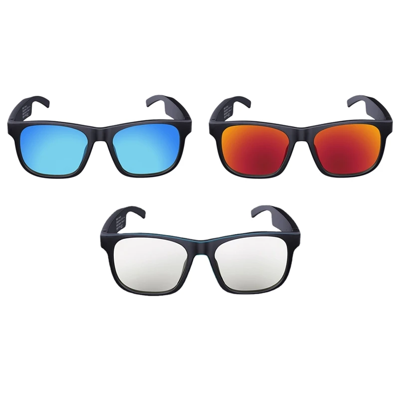 

Очки с костной проводимостью Bluetooth, полуоткрытые поляризационные солнцезащитные очки для мужчин и женщин, умные очки для вождения