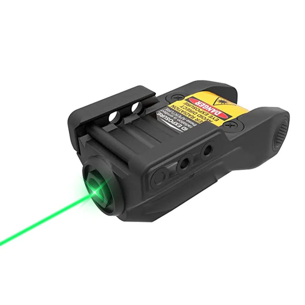

Низкопрофильный Тактический зеленый лазерный прицел, подходит для Пикатинни, Вивера, военного пистолета, охотничий лазер с USB перезаряжаемым кабелем