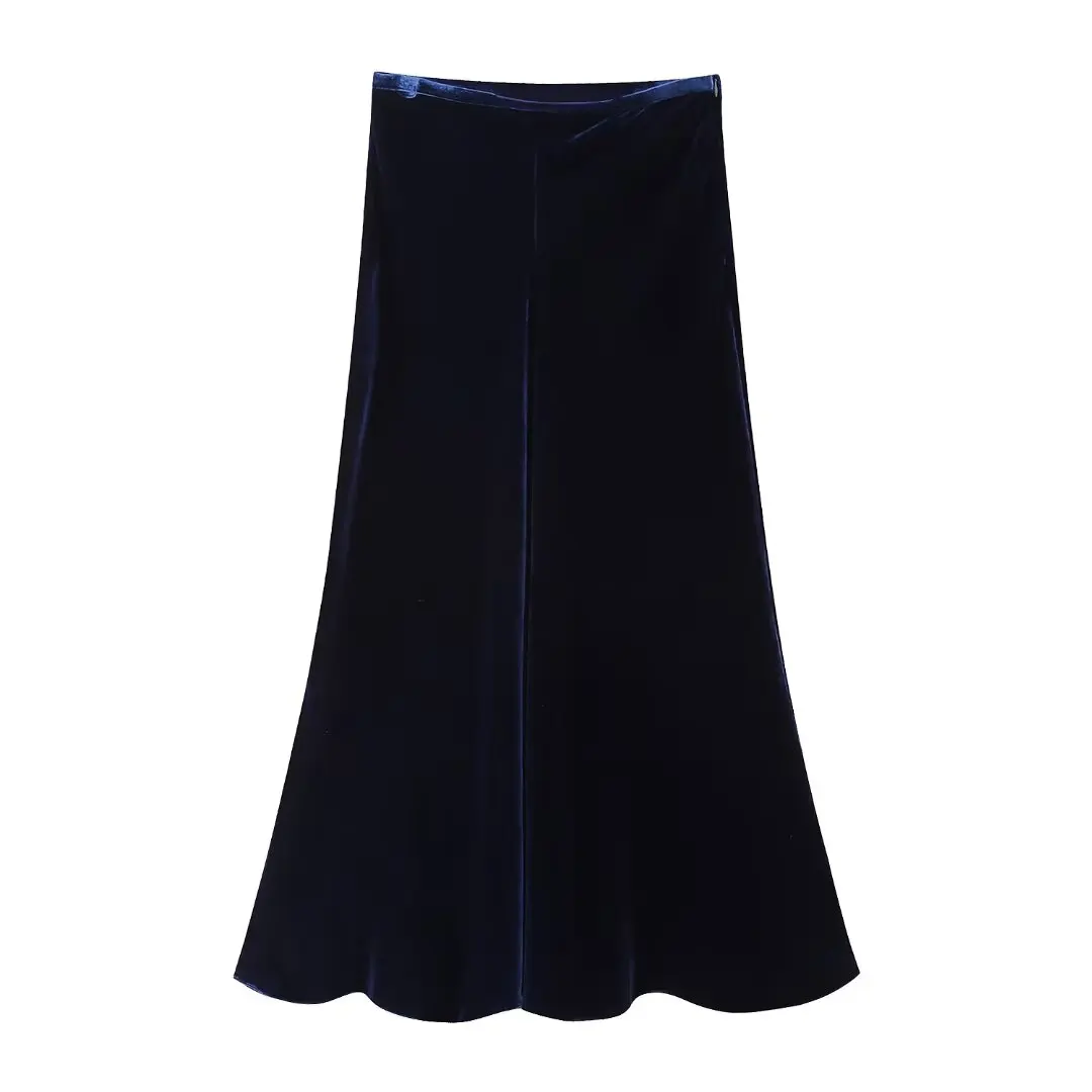 Women 2023 New Fashion Velvet Midi Skirt Vintage Mid-Waist Zipper Slim-Fit All-Match Casual Chic Female Long Skirts Mujer
Women 2023 New Fashion Velvet Midi Skirt Vintage Mid-Waist Zipper Slim-Fit All-Match Casual Chic Female Long Skirts Mujer
