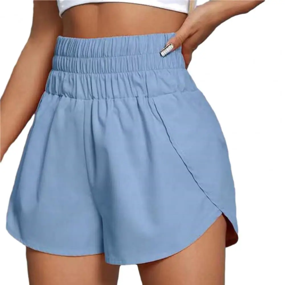 

Women Culottes Quick Dry Breathable Women's Sports Shorts with High Elastic Waist Split Hem for Jogging Gym Workouts Soft Loose