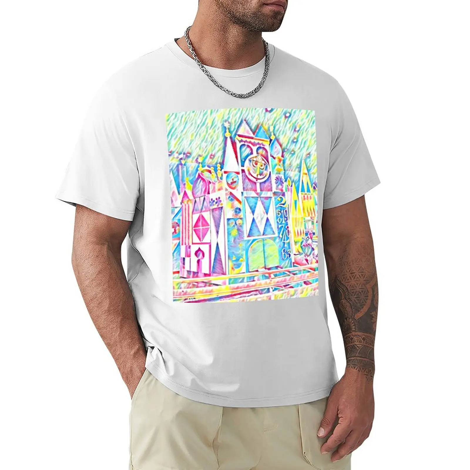 Small World Clock Colorful Painting T-Shirt anime customs quick-drying oversizeds sweat shirts, men
Small World Clock Colorful Painting T-Shirt anime customs quick-drying oversizeds sweat shirts, men