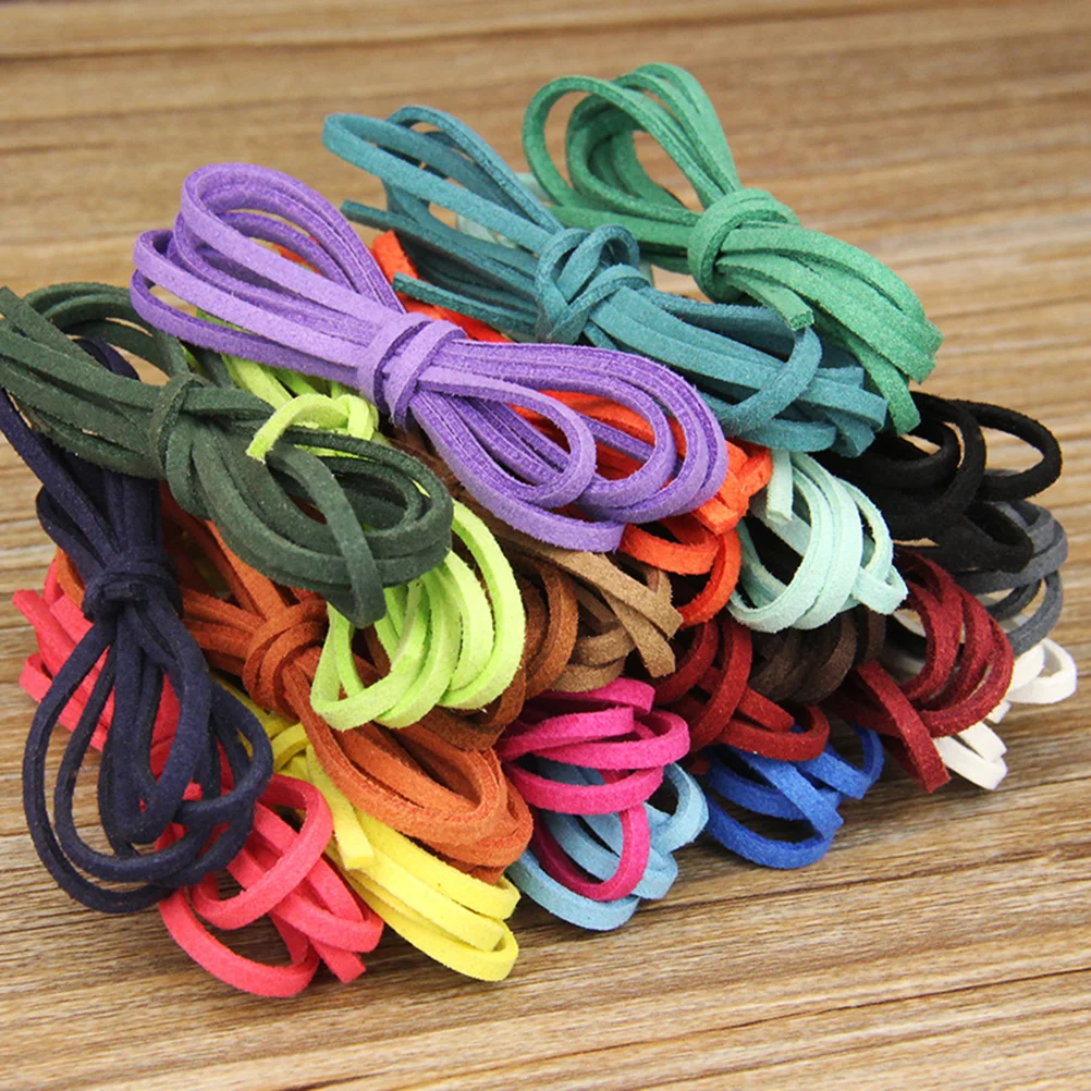 

30 Pcs Thread 3mm Velvet Buckskin Rope Jewlery Faux DIY Knitting Jewelry