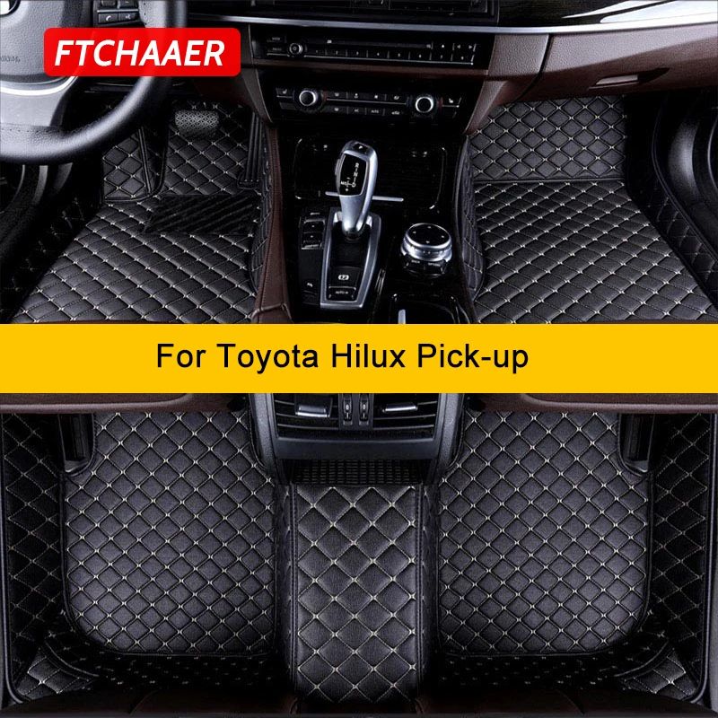 

Автомобильные коврики FTCHAAER на заказ для Toyota Hilux, автомобильные коврики, Аксессуары для ног