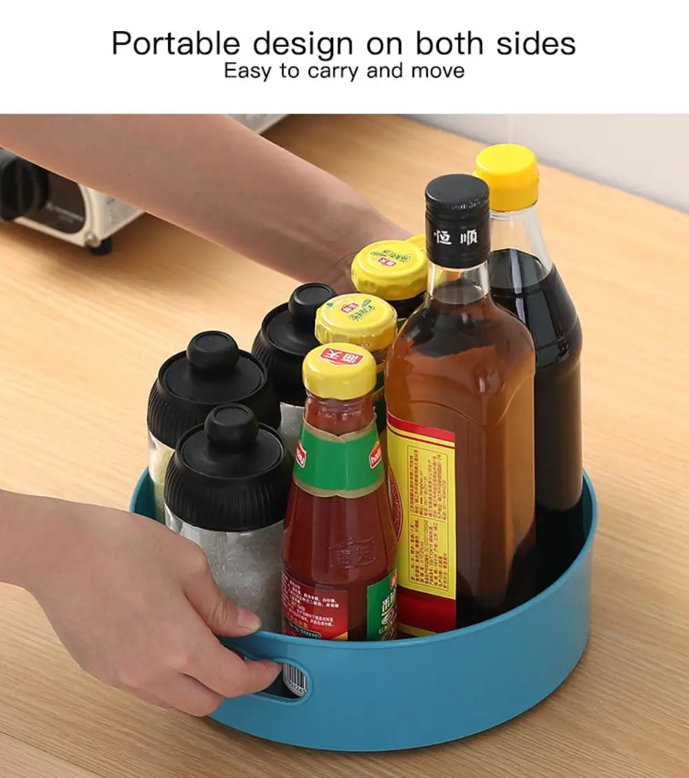 Plastic Rotatable 360 Degree Seasoning Bottle Tray Anti Slip Wear-resistant Intelligent Storage Portable Household Kitchen Tool
Plastic Rotatable 360 Degree Seasoning Bottle Tray Anti Slip Wear-resistant Intelligent Storage Portable Household Kitchen Tool