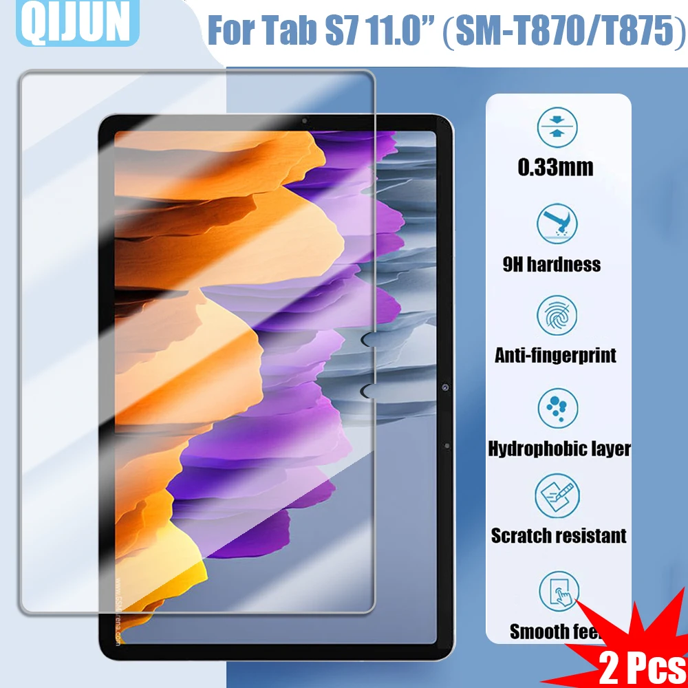 Tablet glass for Samsung Galaxy Tab S7 11.0 2020 Tempered film Explosion proof and scratch resistant waterpro 2 Pcs SM-T870 T875
Tablet glass for Samsung Galaxy Tab S7 11.0 2020 Tempered film Explosion proof and scratch resistant waterpro 2 Pcs SM-T870 T875