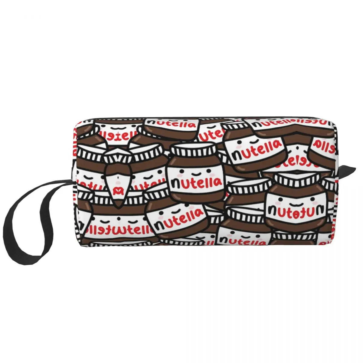 

Cute Nutella Cosmetic Bag for Women Makeup Bags Sweet Candy Choloate Travel Water Resistant Toiletry Bag Organizer Storage Bag