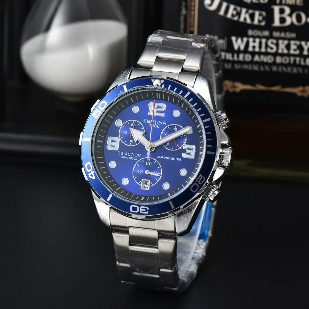 

2023 Top AAA+ CERTINA Watches For Mens Luxury High Quality Automatic Date Watch Business Sports Chronograph Waterproof Clocks