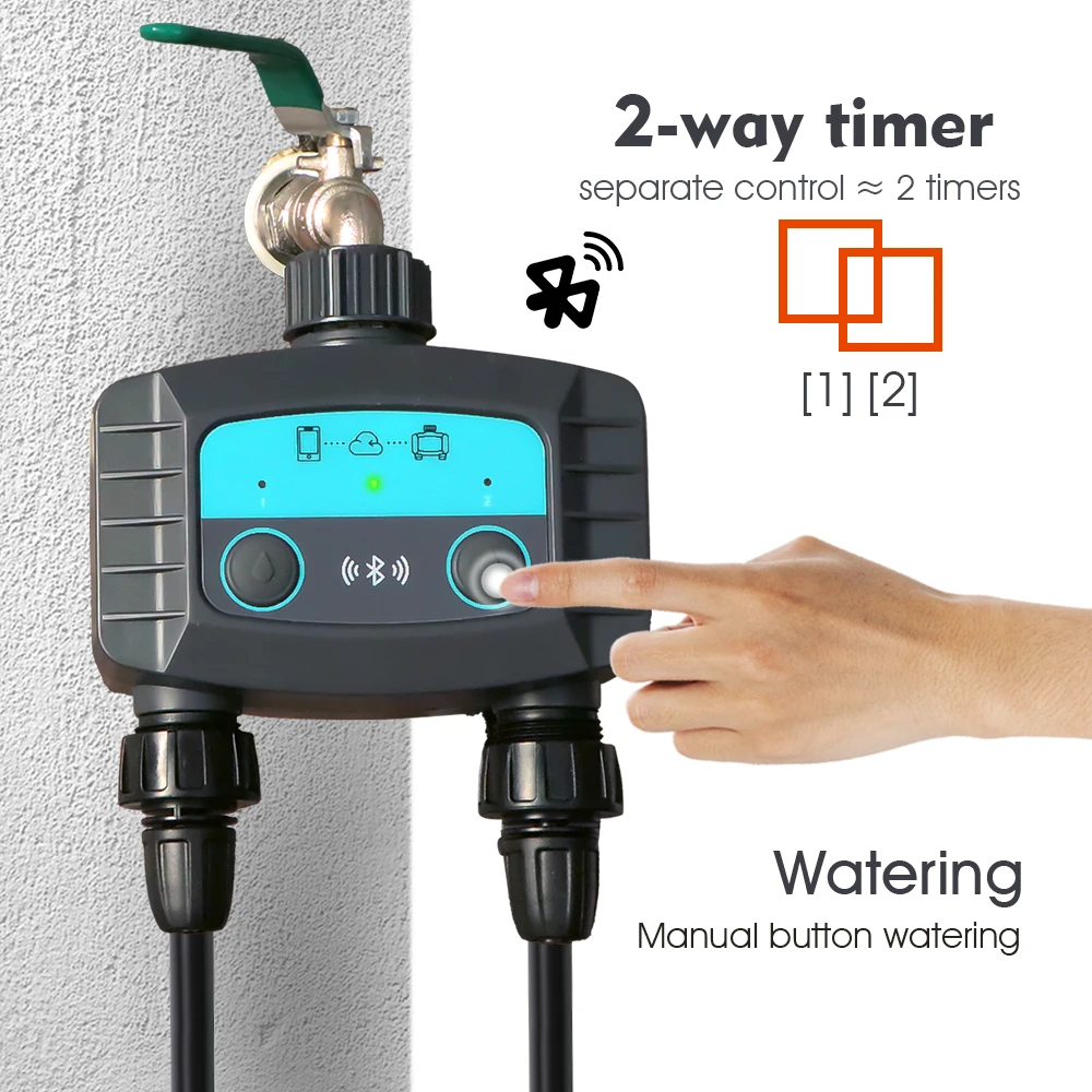 High Quality WiFi/Bluetooth-compatible Garden Timer Water Irrigation Smart Solenoid Valve for Wireless Phone Remote Watering 8 High Quality WiFi/Bluetooth-compatible Garden Timer Water Irrigation Smart Solenoid Valve for Wireless Phone Remote Watering 2