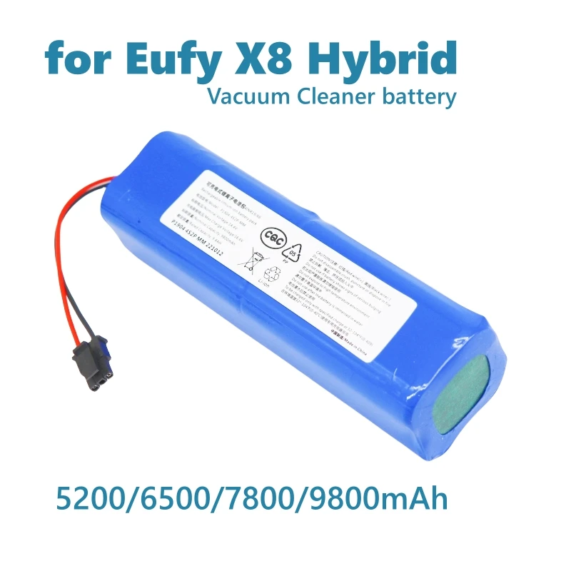 

14.4V 9800mAh Suitable for Eufy Robovac Intelligent Sweeping Robot X8 Hybrid Vacuum Cleaner 18650 Lithium Replacement Batteries