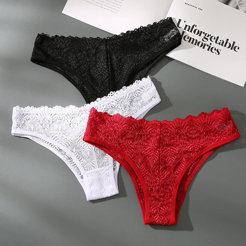 

Sexy Lace Panties Women Briefs Hollow Out Low Waist Underwear Breathable Cozy Underpants Female Lingerie Brief Seamless Panties