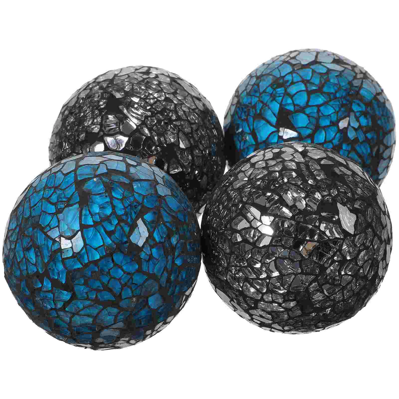 

Mosaic Ball Balls Sphere Decorative Home Orbs Ornament Table Decor Bowl Filler Cracked Bowls Decoration Tabletop Desktop