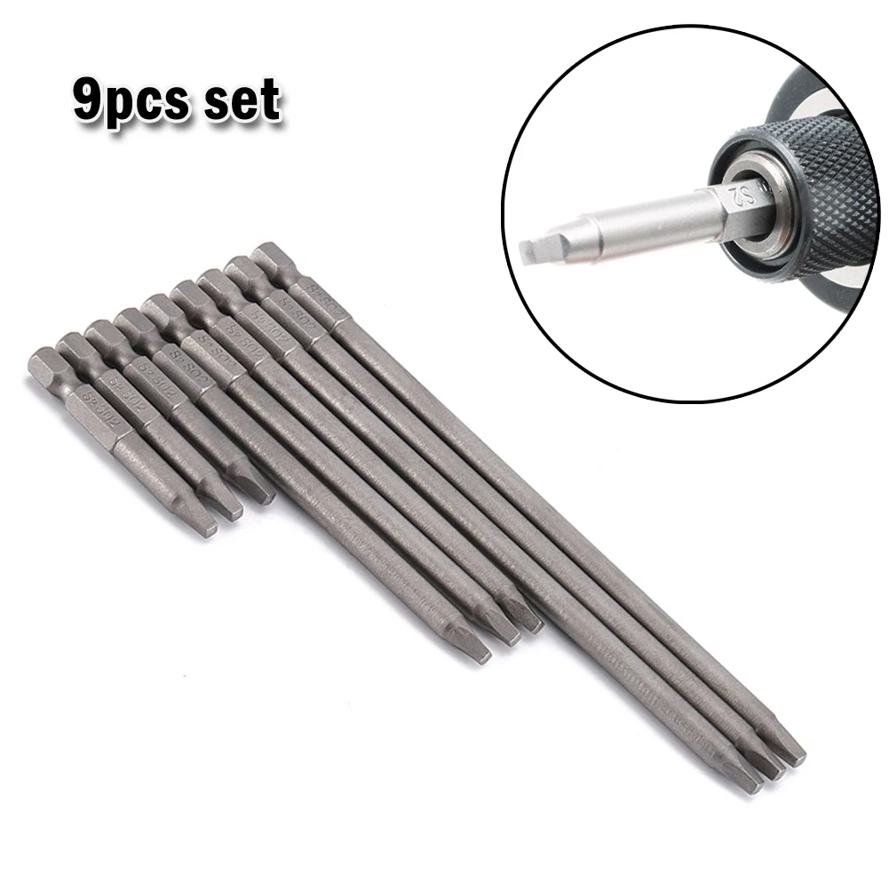 9pcs S2 #2 Square Driver Bit Washer Head Screws Driver Bits Square Head 50-150mm Screwdriver Socket Bit Tools Hand Tools
9pcs S2 #2 Square Driver Bit Washer Head Screws Driver Bits Square Head 50-150mm Screwdriver Socket Bit Tools Hand Tools