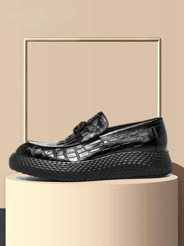 New Men's Business Dress Shoes Genuine Leather Thick Sole Casual Lefu Shoes
New Men's Business Dress Shoes Genuine Leather Thick Sole Casual Lefu Shoes
