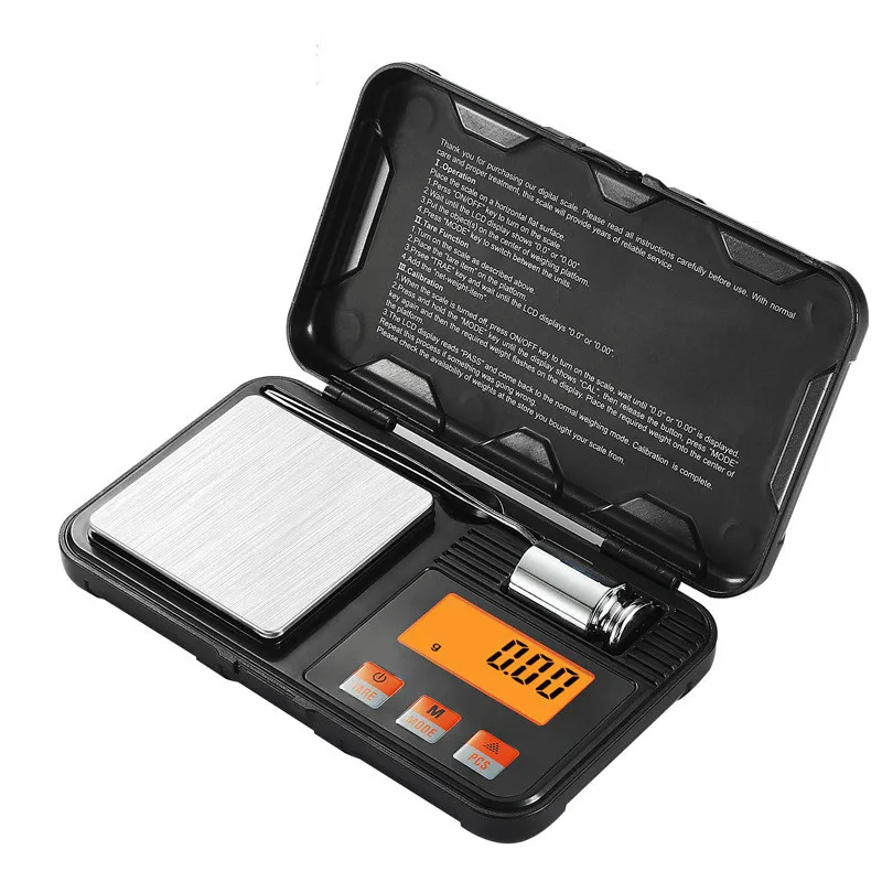 Electronic Digital Scale 200g 0.01g / 50g 0.001g Mini Scale Precision Professional Pocket Scale Milligram Calibration Weights
Electronic Digital Scale 200g 0.01g / 50g 0.001g Mini Scale Precision Professional Pocket Scale Milligram Calibration Weights