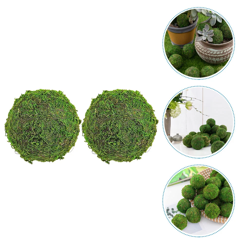 2 Pcs Artificial Moss Ball Fake Balls Home Decor Wedding Simulated Plastic Green Bowl Filler Ornament
2 Pcs Artificial Moss Ball Fake Balls Home Decor Wedding Simulated Plastic Green Bowl Filler Ornament