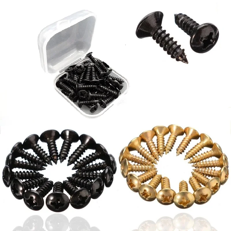 50 Pcs 3*12mm Bass Guitar Pickguard Screws Cavity Cover Jack Cover Plate Screw for ST TL Electric Guitar Accessories
50 Pcs 3*12mm Bass Guitar Pickguard Screws Cavity Cover Jack Cover Plate Screw for ST TL Electric Guitar Accessories