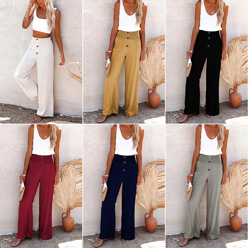 Women Cotton Wide Leg Pants Fashion Elegant Harem Pants Summer Elastic Waist Trousers Female Casual Loose Sweatpants Streetwear
Women Cotton Wide Leg Pants Fashion Elegant Harem Pants Summer Elastic Waist Trousers Female Casual Loose Sweatpants Streetwear