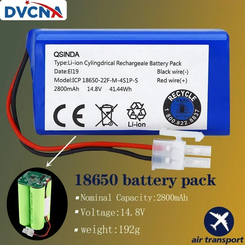 Battery replacement robot vacuum cleaner chuwi ilif A4 A4S A6 A9, V7, v7s pro, 14.8 V,2800 MAH, original, 100%
Battery replacement robot vacuum cleaner chuwi ilif A4 A4S A6 A9, V7, v7s pro, 14.8 V,2800 MAH, original, 100%