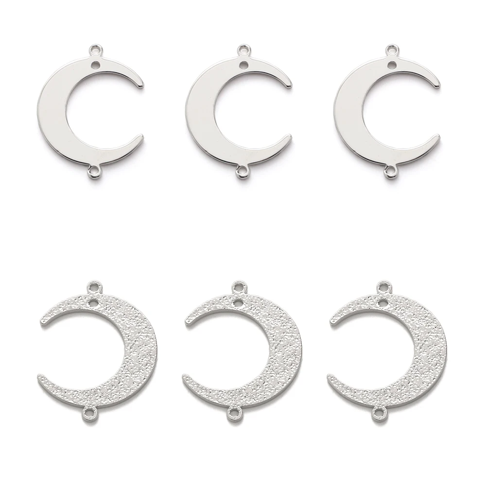10Pcs Brass Crescent Moon Connectors Silver Plated 3 Holes Links For DIY Earrings Bracelet Necklace Jewelry Making Accessories 
10Pcs Brass Crescent Moon Connectors Silver Plated 3 Holes Links For DIY Earrings Bracelet Necklace Jewelry Making Accessories