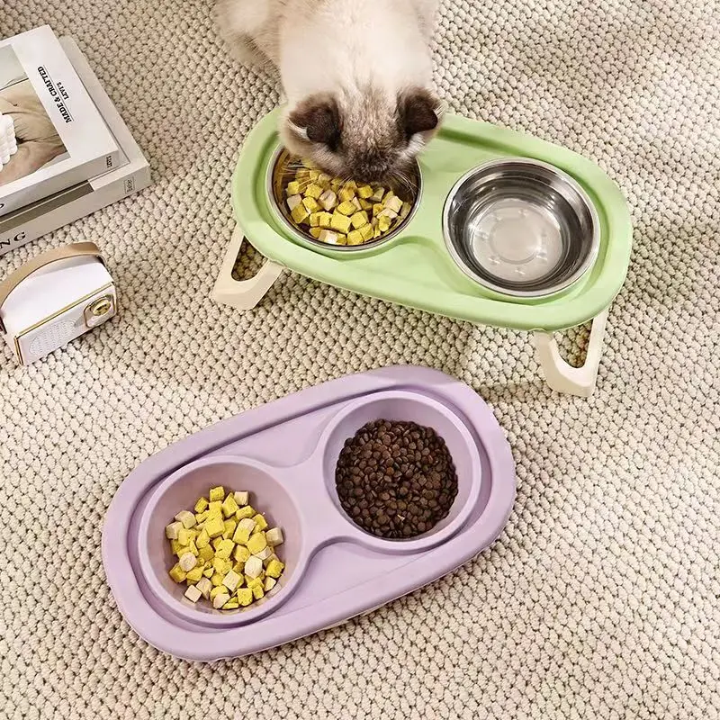Foldable Cat Bowl Double Pet Bowl Stainless Steel Puppy Dog Feeder Water Food Bowl With Stand Feeding Dish Drinker Pets Supplies
Foldable Cat Bowl Double Pet Bowl Stainless Steel Puppy Dog Feeder Water Food Bowl With Stand Feeding Dish Drinker Pets Supplies
