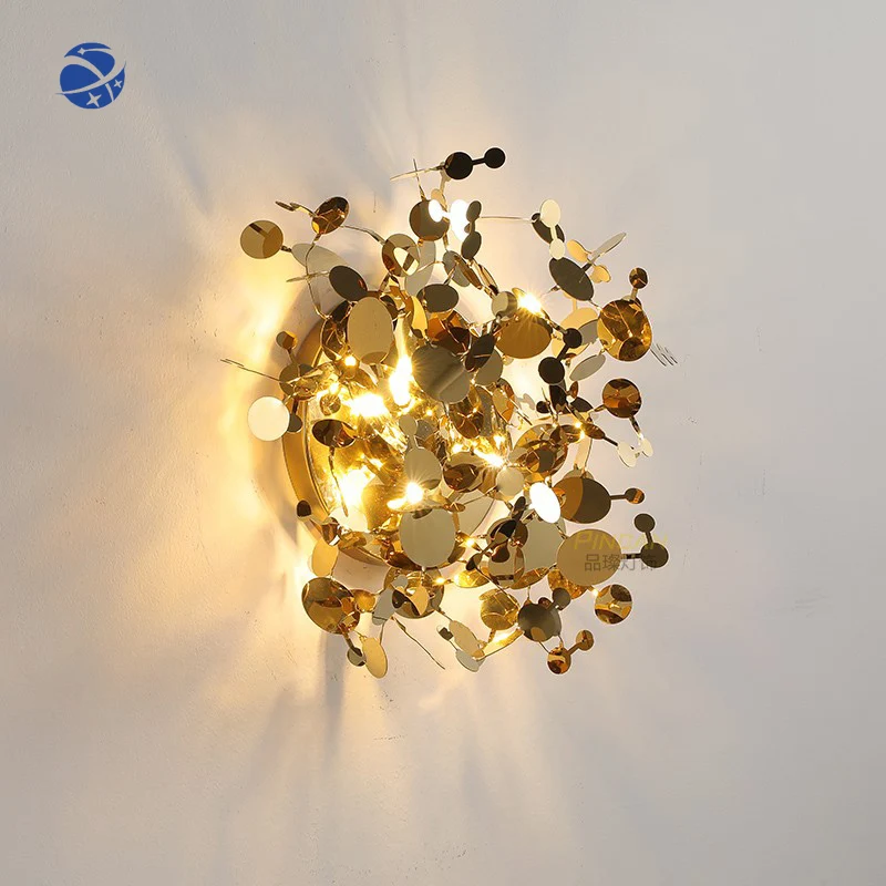 Yun Yi Nordic Modern Wall Lamp Stainless Steel Leaves Indoor Decoration Wall Light For Living Room Bedroom Hotel Gold Body
Yun Yi Nordic Modern Wall Lamp Stainless Steel Leaves Indoor Decoration Wall Light For Living Room Bedroom Hotel Gold Body